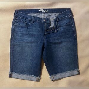 Old Navy Dark Blue Denim Shorts Sz 12